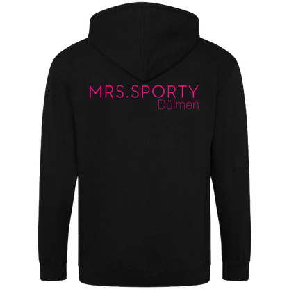 BIGTIME Mrs Sporty | Zip-Jacke mit Kaputze schwarz Damen Rücken