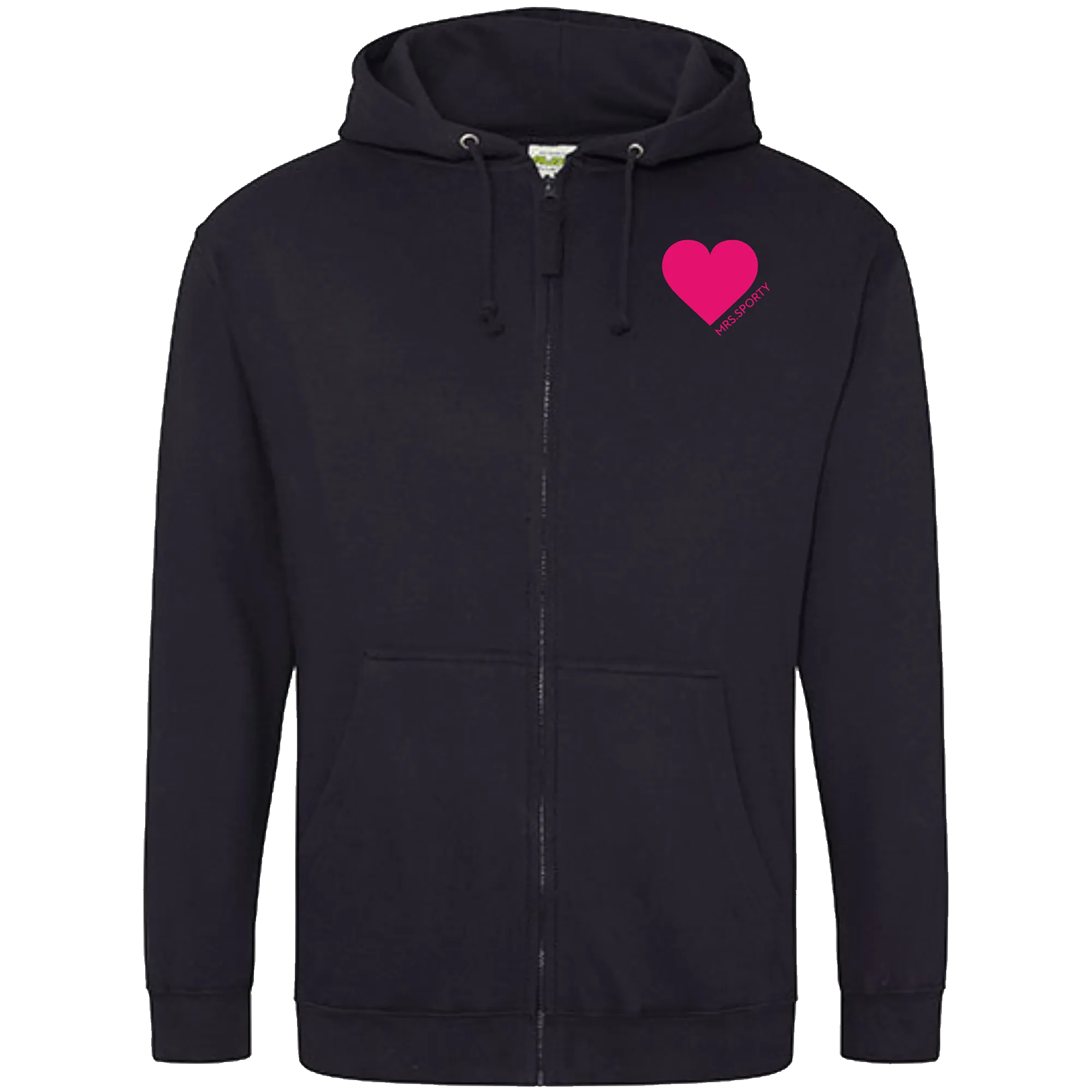 BIGTIME Mrs Sporty | Zip-Jacke mit Kaputze schwarz Damen Front