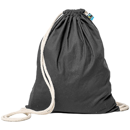 Printwear Fairtrade Baumwoll Gymbag Graphite Grey (ca. Pantone 447C) 
