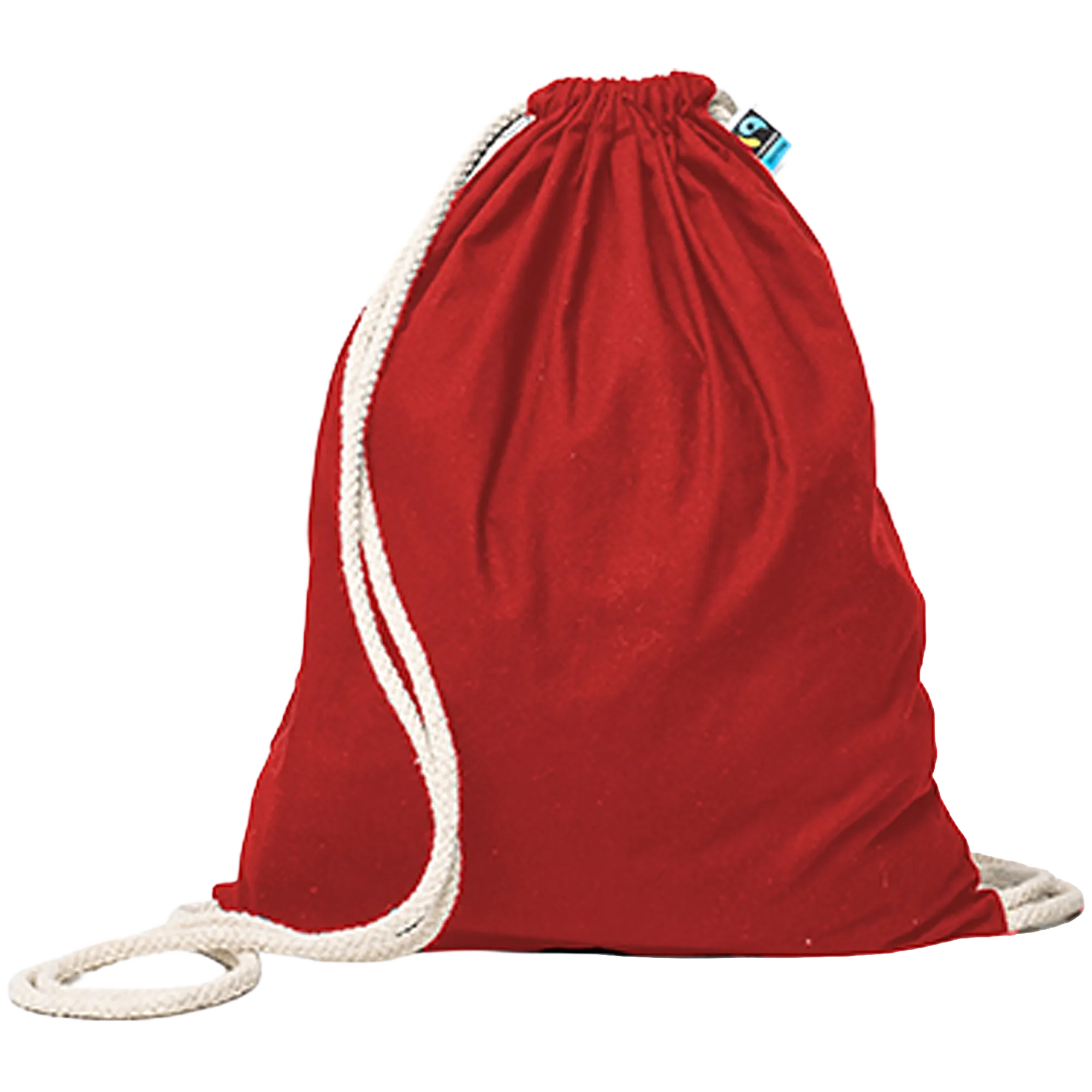 Printwear Fairtrade Baumwoll Gymbag Red (ca. Pantone 200C) 