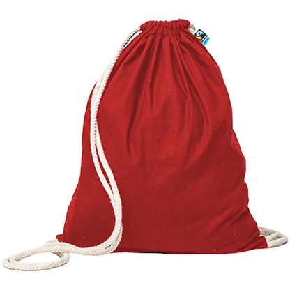 Printwear Fairtrade Baumwoll Gymbag Red (ca. Pantone 200C) 