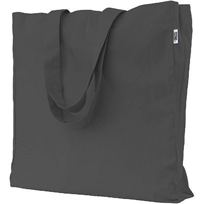 Printwear Fairtrade Baumwoll Oversized Bag Graphite Grey (ca. Pantone 447C) 
