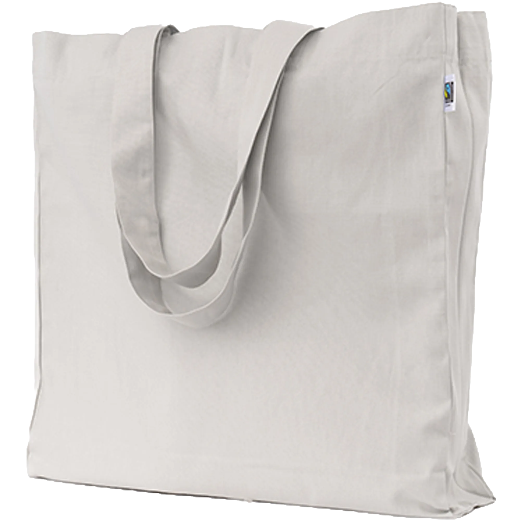 Printwear Fairtrade Baumwoll Oversized Bag Light Grey (ca. Pantone Cool Grey 5C) 