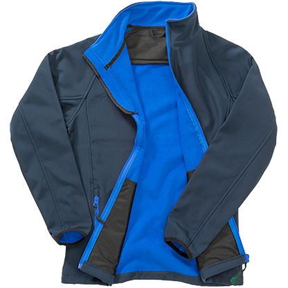 Result Recycled Printable Softshell Jacket Damen Navy / Royal Front 