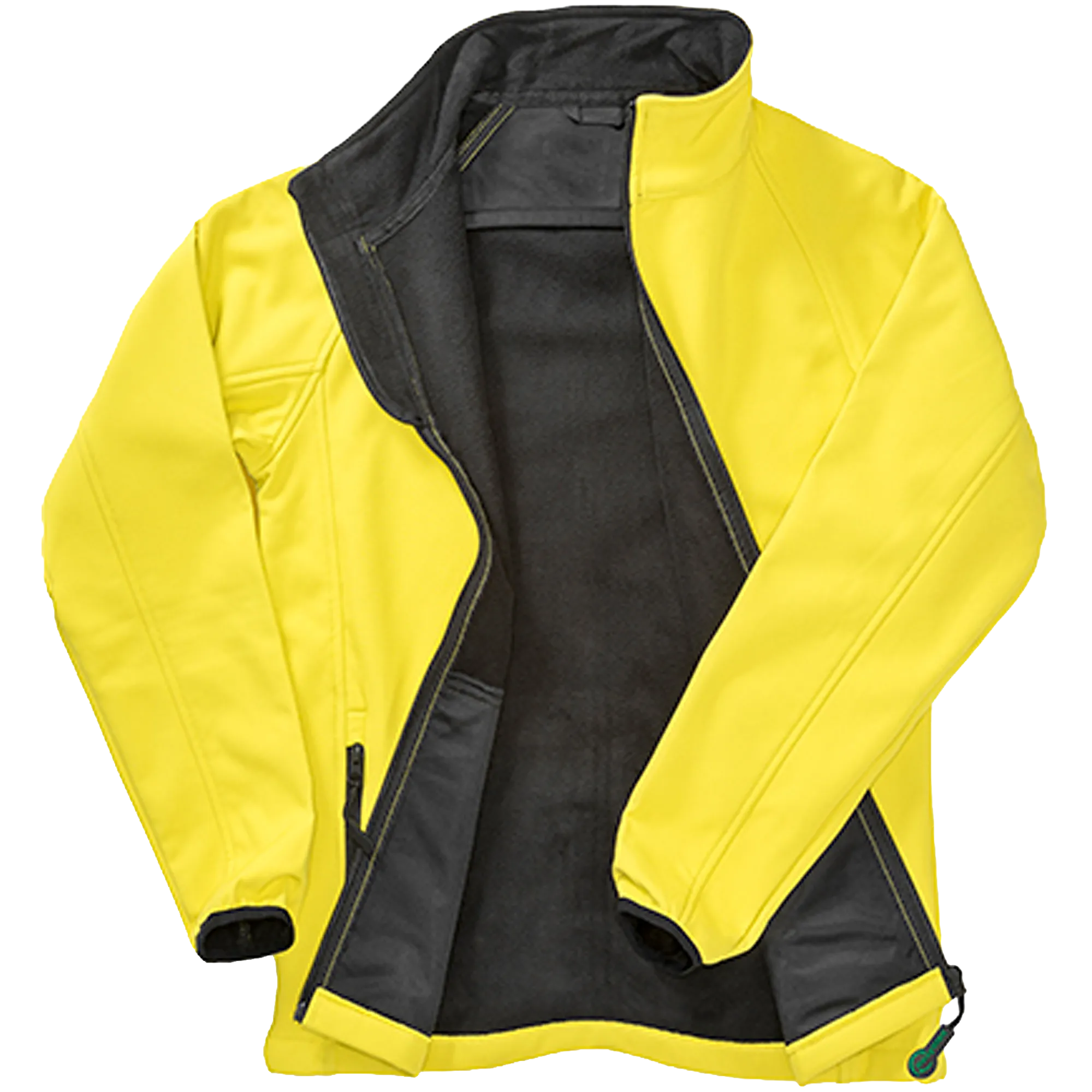 Result Recycled Printable Softshell Jacket Damen Yellow / Black Front 