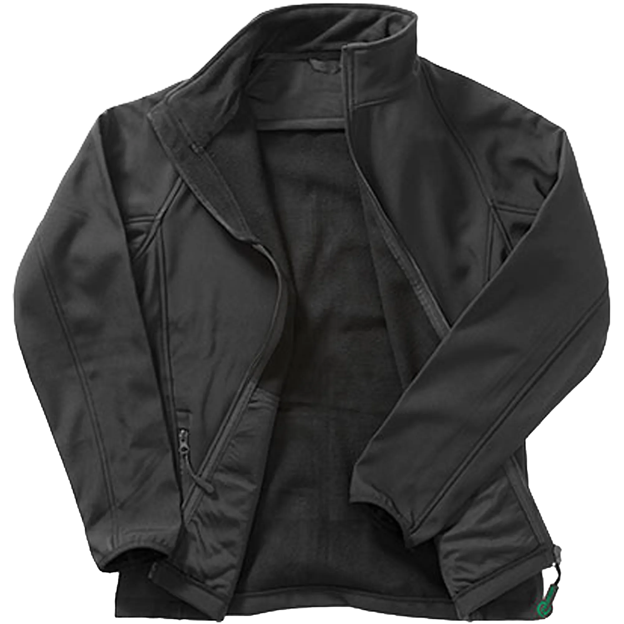 Result Recycled Printable Softshell Jacket Herren Black / Black Front #farbe_black-black