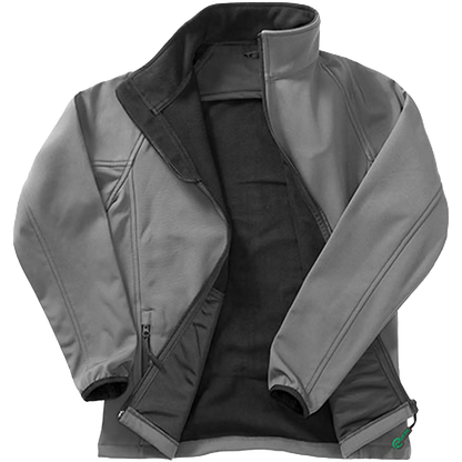 Result Recycled Printable Softshell Jacket Herren Charcoal / Black Front 