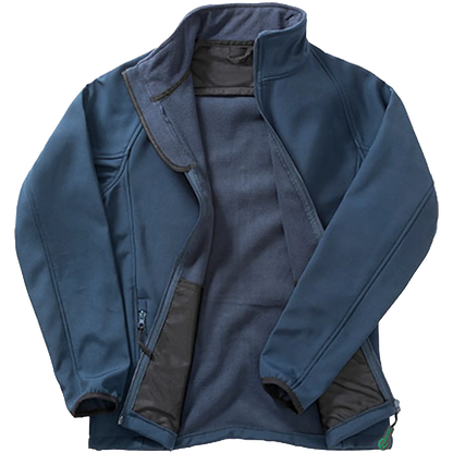 Result Recycled Printable Softshell Jacket Herren Navy / Navy Front 