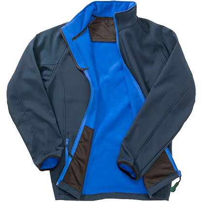 Result Recycled Printable Softshell Jacket Herren Navy / Royal Front 