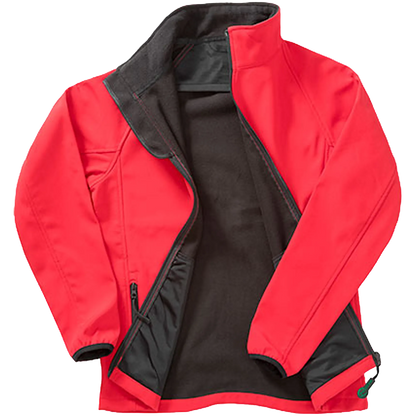 Result Recycled Printable Softshell Jacket Herren Red / Black Front 