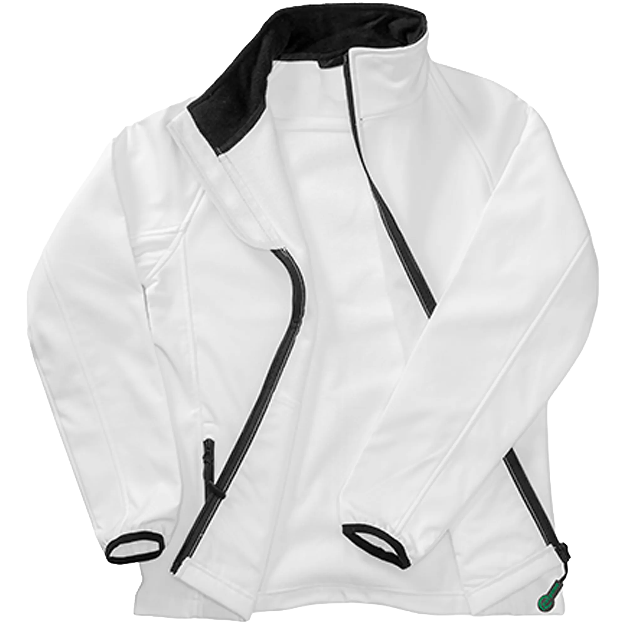 Result Recycled Printable Softshell Jacket Herren White / Black Front 