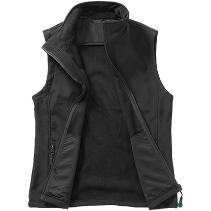 Result Recycled Softshell Weste Damen black-black Front 