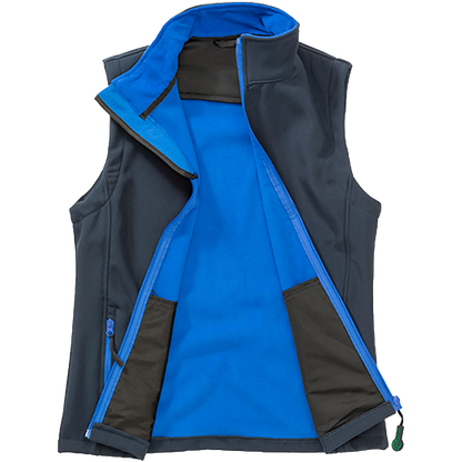 Result Recycled Softshell Weste Damen navy-royal Front 