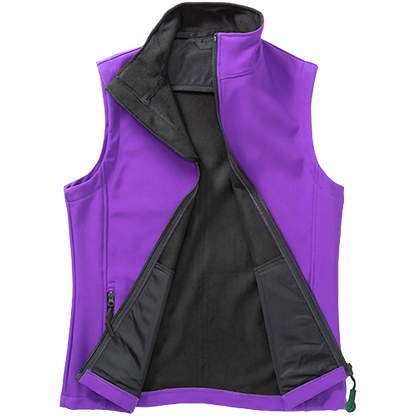 Result Recycled Softshell Weste Damen purple-black Front 