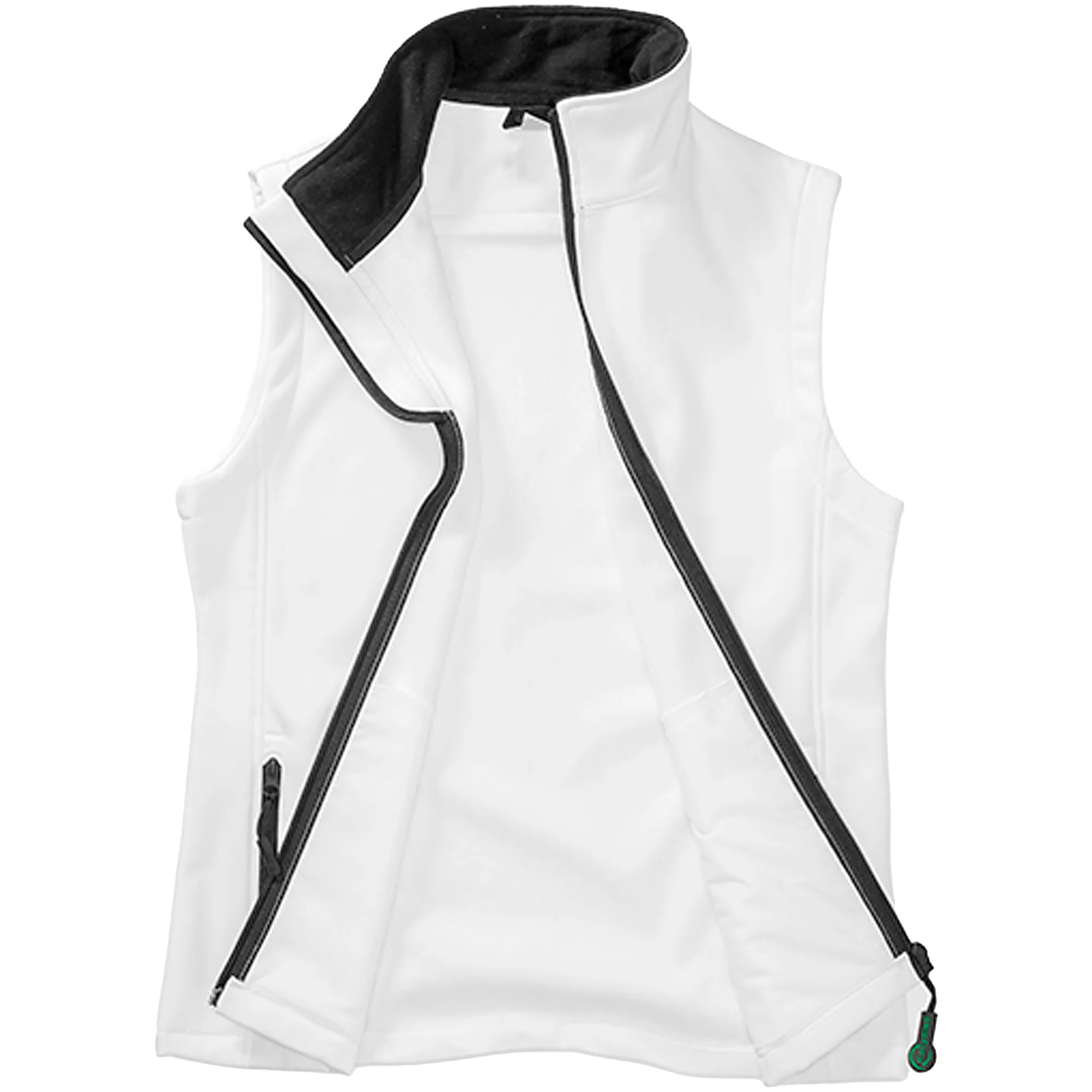 Result Recycled Softshell Weste Damen white-black Front 