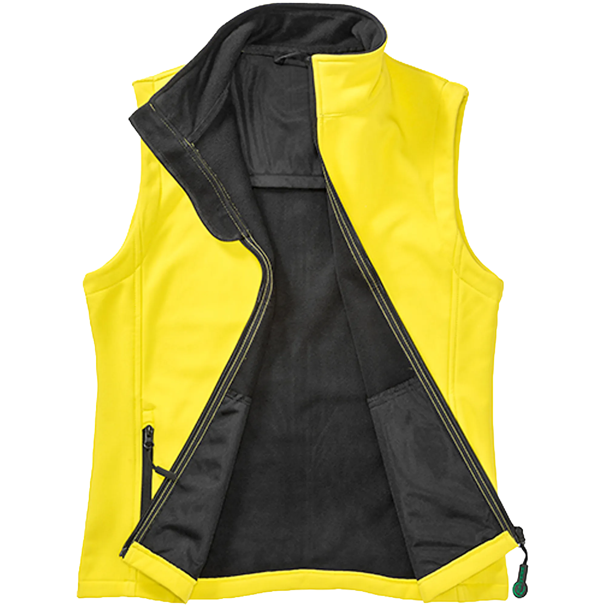 Result Recycled Softshell Weste Damen yellow-black Front 