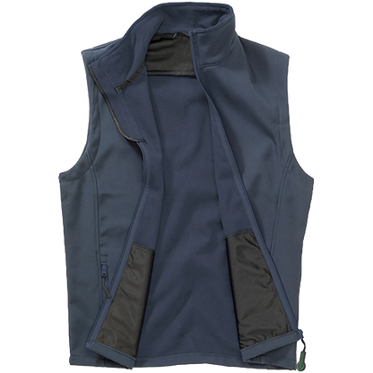 Result Recycled Softshell Weste Herren navy-navy Front 