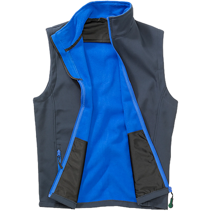 Result Recycled Softshell Weste Herren navy-royal Front 
