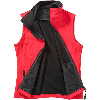 Result Recycled Softshell Weste Herren red-black Front 