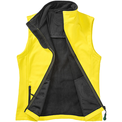 Result Recycled Softshell Weste Herren yellow-black Front 