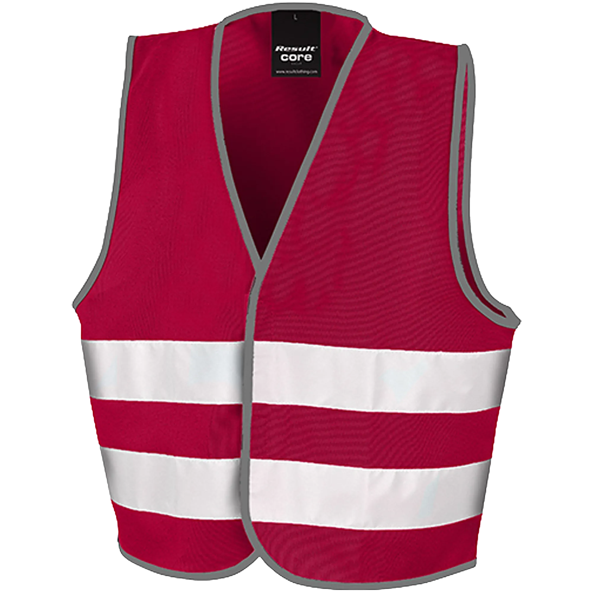 Result SafeGuard Signalweste Kinder burgundy Front #farbe_burgundy