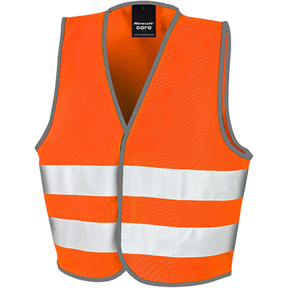 Result SafeGuard Signalweste Kinder fluorescent-orange Front 