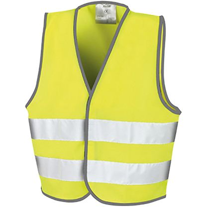 Result SafeGuard Signalweste Kinder fluorescent-yellow Front 