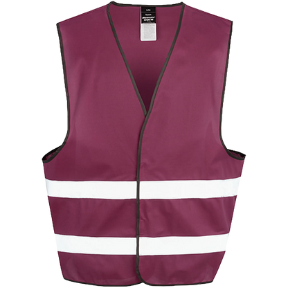 Result SafeGuard Signalweste Unisex burgundy Front 