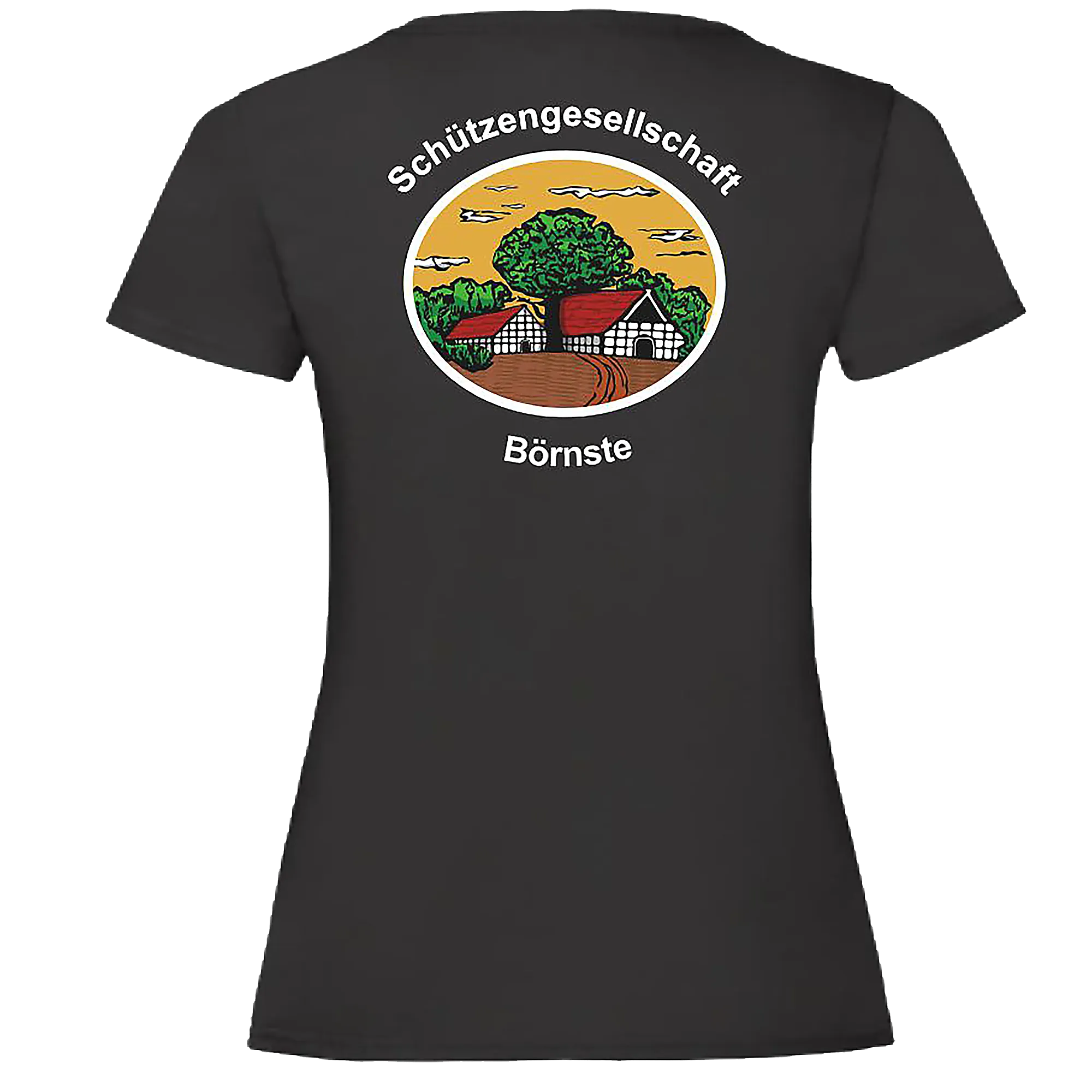 BIGTIME Schützen Börnste | T-Shirt Damen schwarz Front #farbe_schwarz