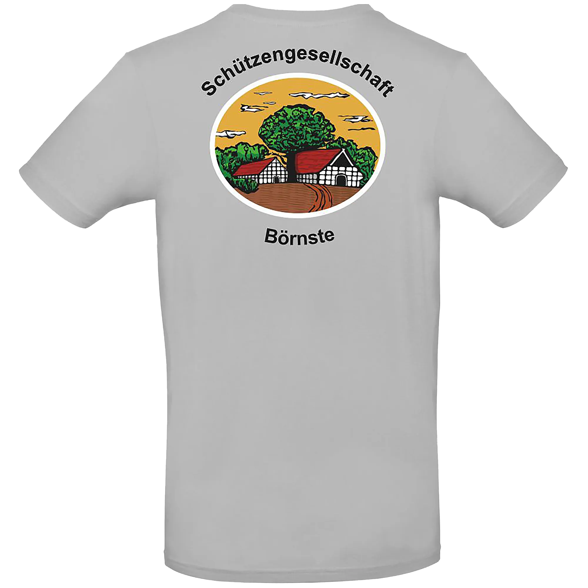 BIGTIME Schützen Börnste | T-Shirt Herren grau Front 