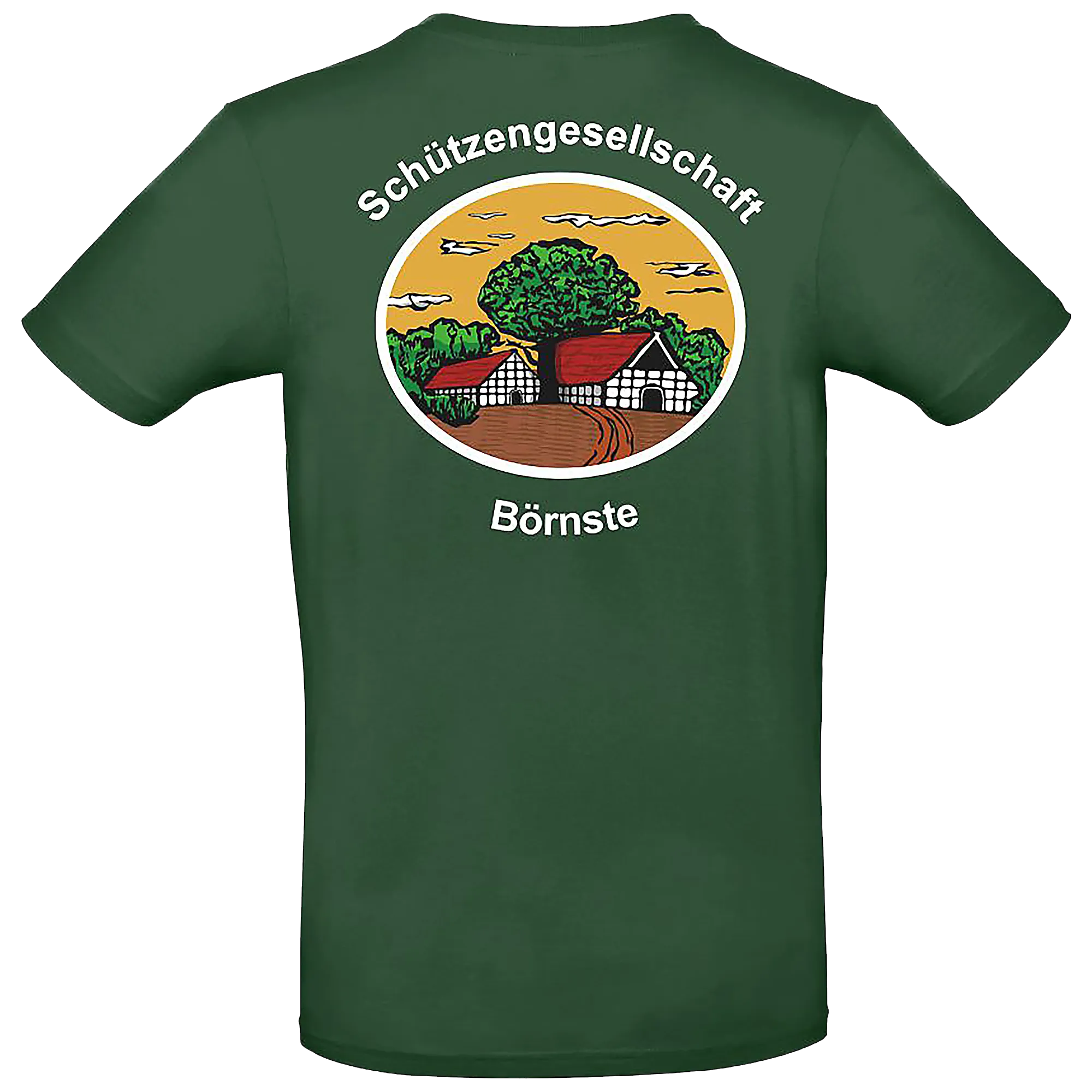 BIGTIME Schützen Börnste | T-Shirt Herren gruen Rücken 