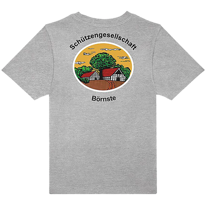 BIGTIME Schützen Börnste | T-Shirt Kinder grau Rücken 
