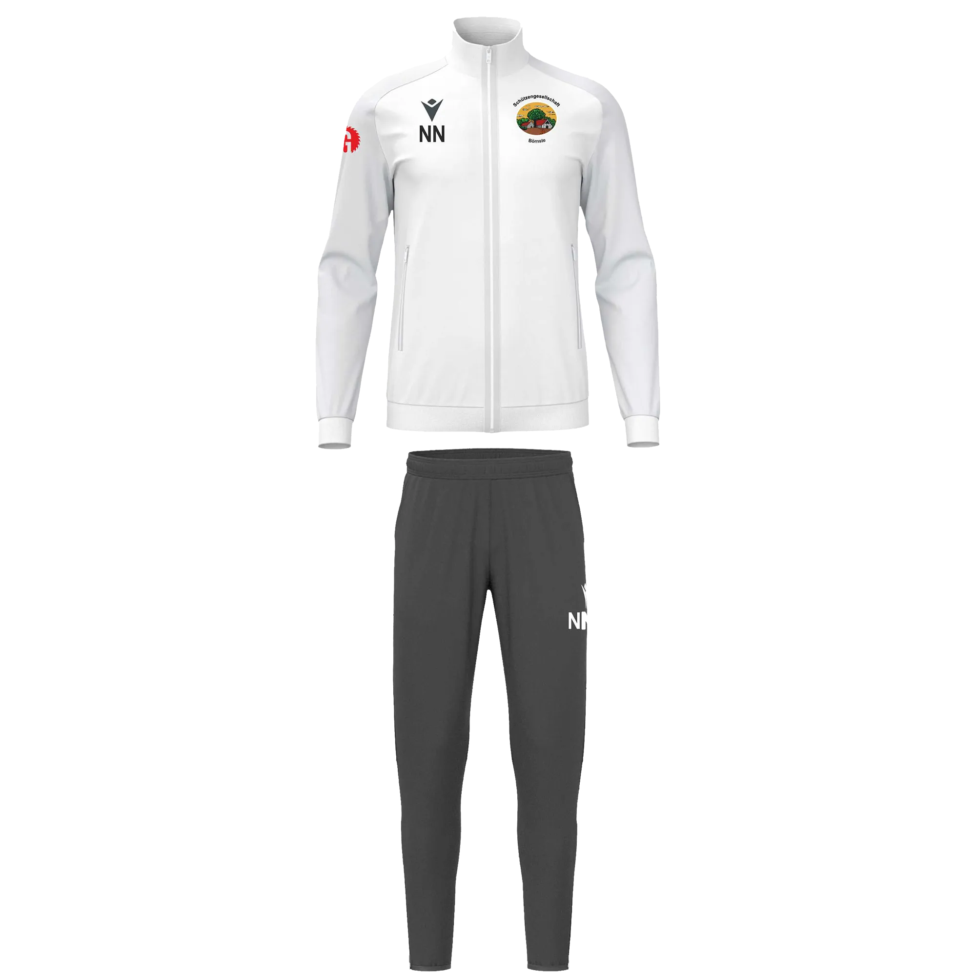 Macron Schützen Börnste | Macron Trainingshose Walo schwarz Unisex Rücken