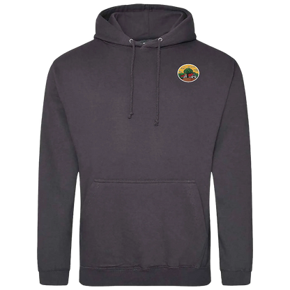 BIGTIME Schützen Börnste | Hoodie Herren grau Rücken 