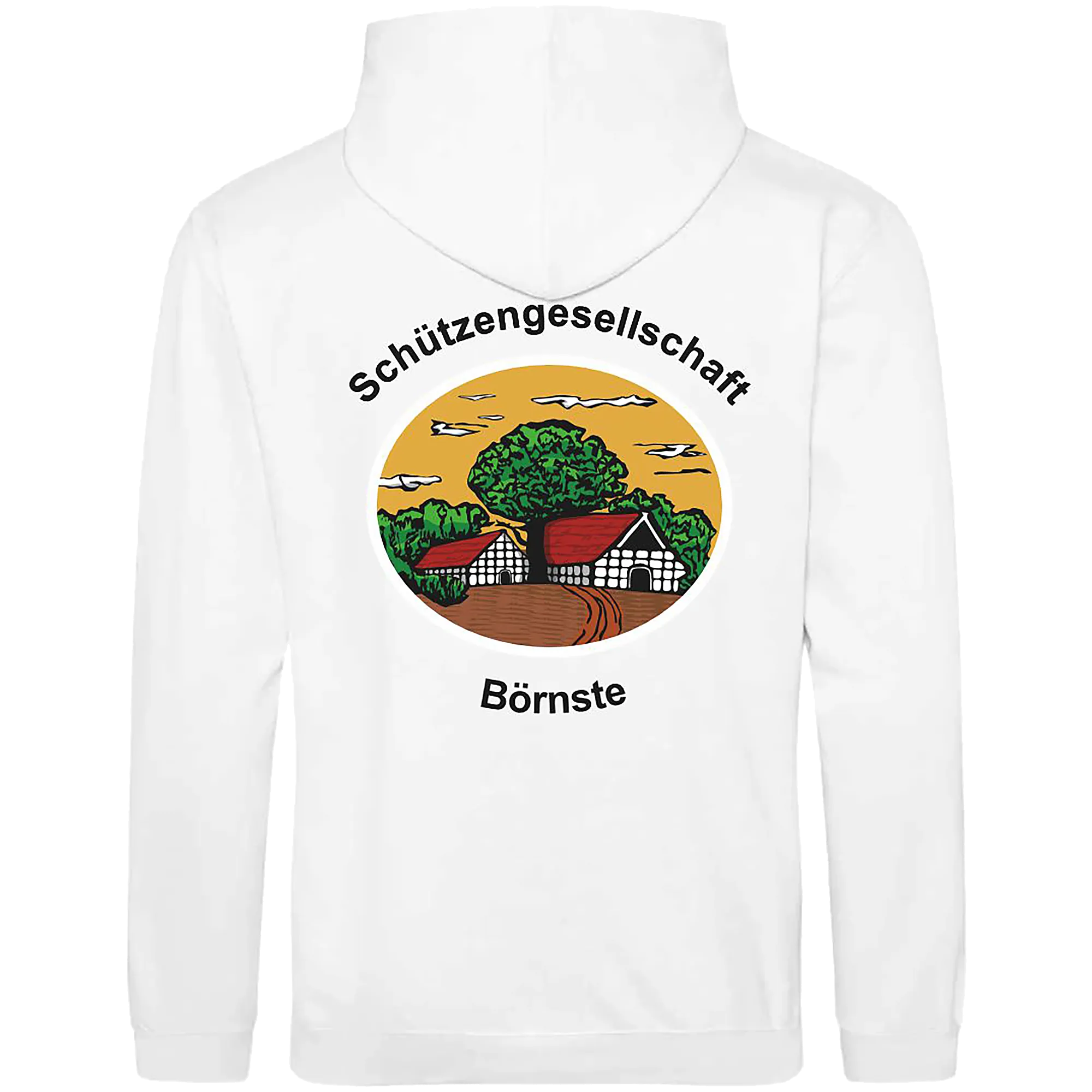 BIGTIME Schützen Börnste | Hoodie Herren weiss Front 