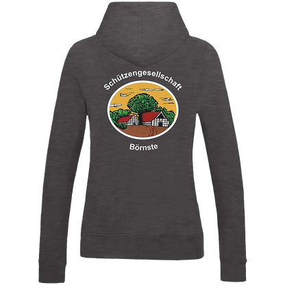 BIGTIME Schützen Börnste | Hoodie Damen grau Rücken 