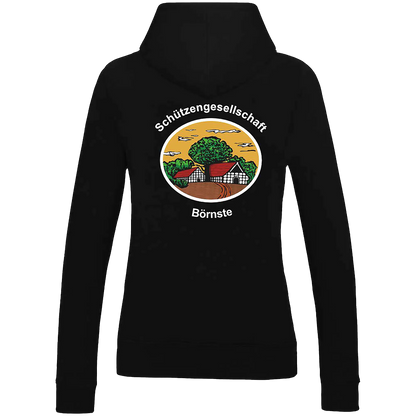 BIGTIME Schützen Börnste | Hoodie Damen schwarz Rücken 