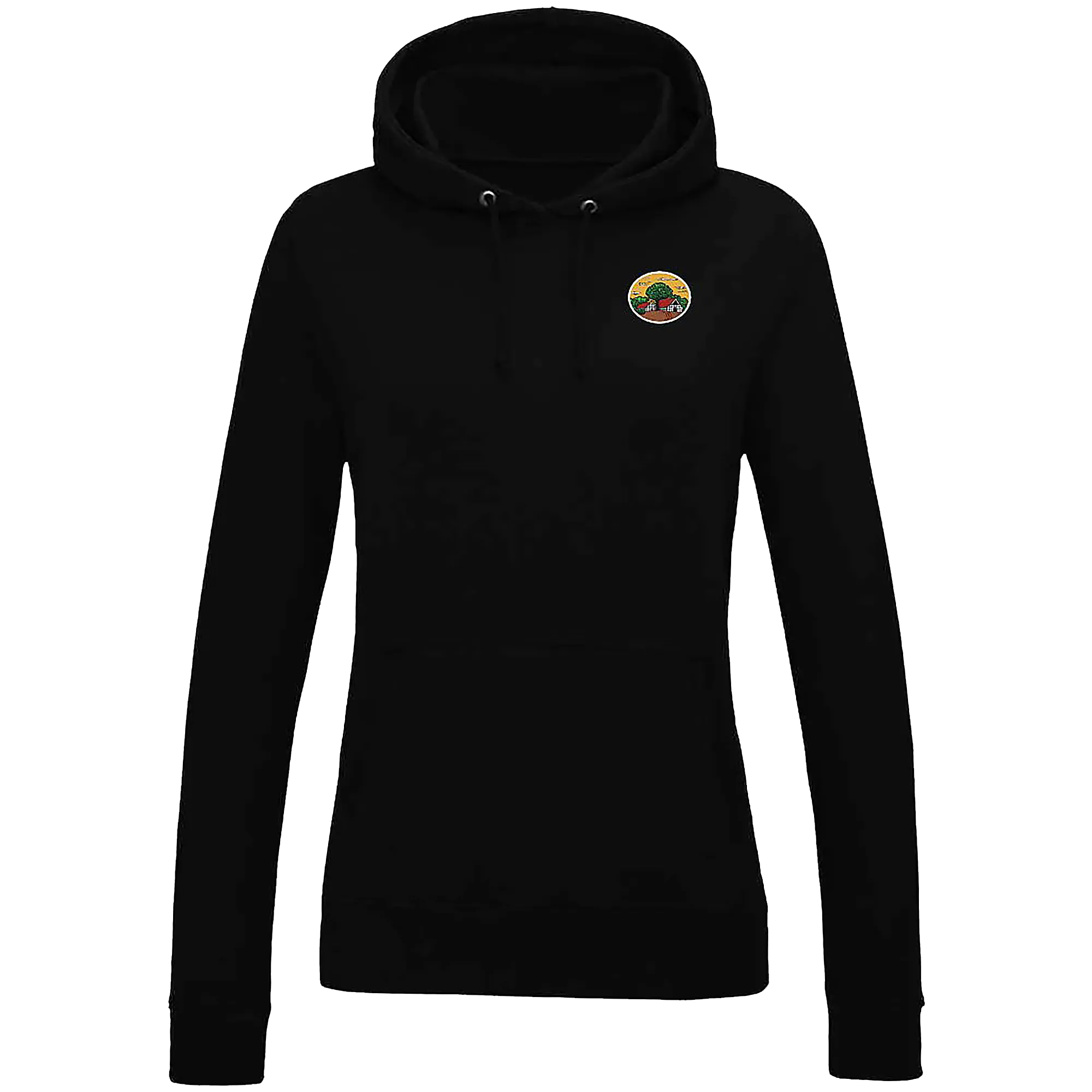 BIGTIME Schützen Börnste | Hoodie Damen schwarz Front #farbe_schwarz