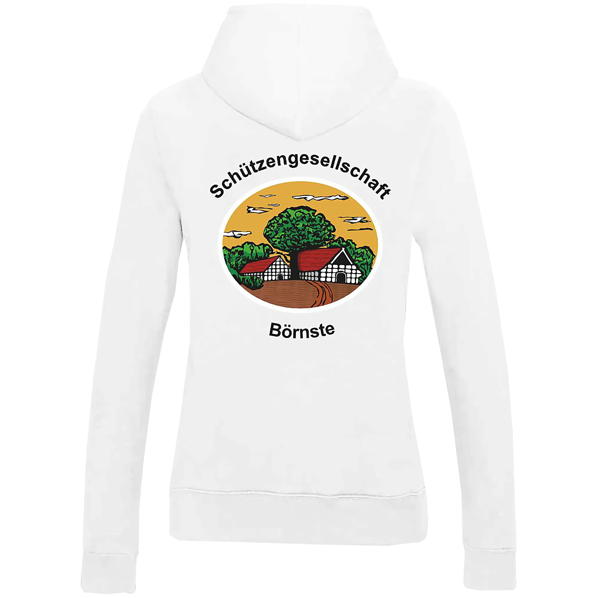 BIGTIME Schützen Börnste | Hoodie Damen weiss Front 