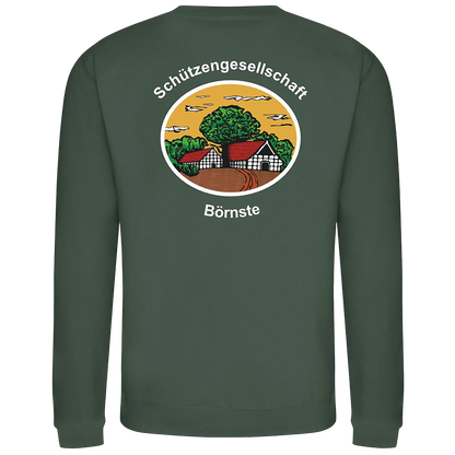 BIGTIME Schützen Börnste | Sweatshirt grün Unisex Rücken
