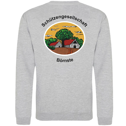BIGTIME Schützen Börnste | Sweatshirt Herren grau Rücken 