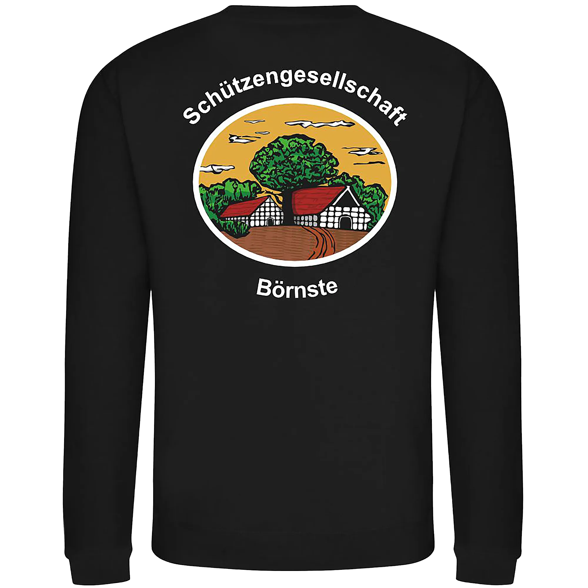 BIGTIME Schützen Börnste | Sweatshirt Herren schwarz Front #farbe_schwarz