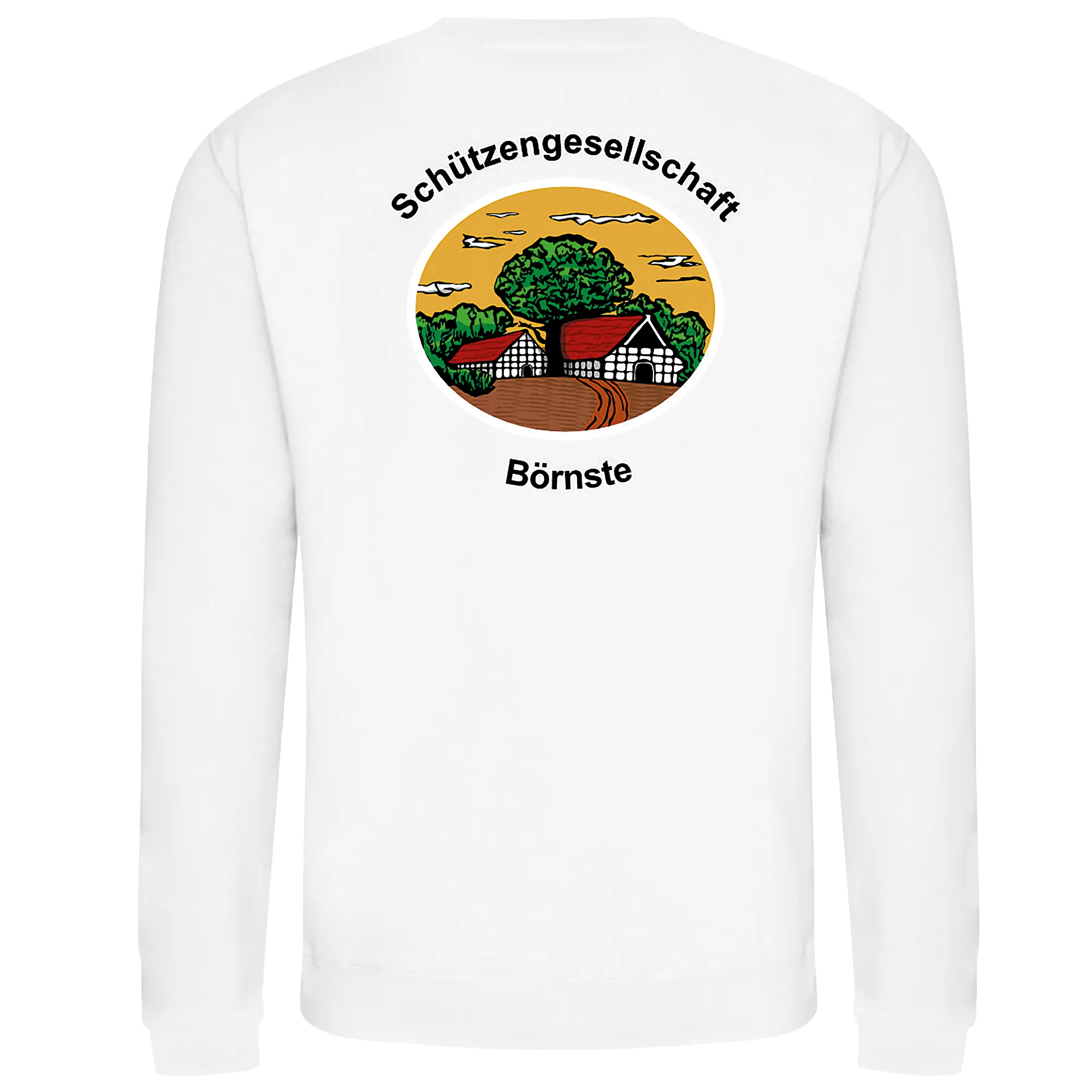 BIGTIME Schützen Börnste | Sweatshirt Damen weiss Rücken #farbe_weiss