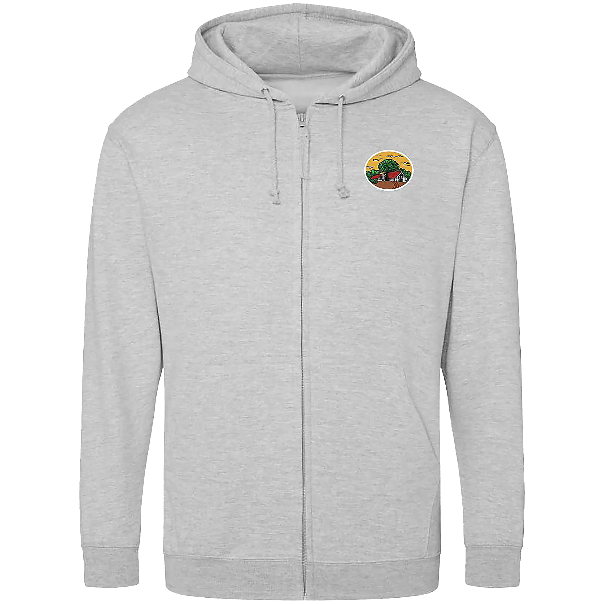 BIGTIME Schützen Börnste | Zip-Jacke Herren grau Rücken 