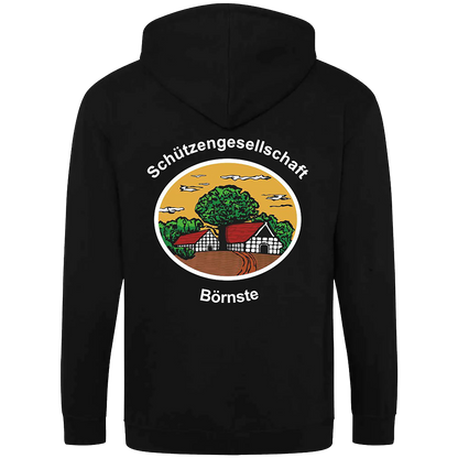 BIGTIME Schützen Börnste | Zip-Jacke Herren schwarz Rücken 