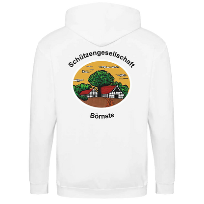BIGTIME Schützen Börnste | Zip-Jacke Unisex weiss Rücken 