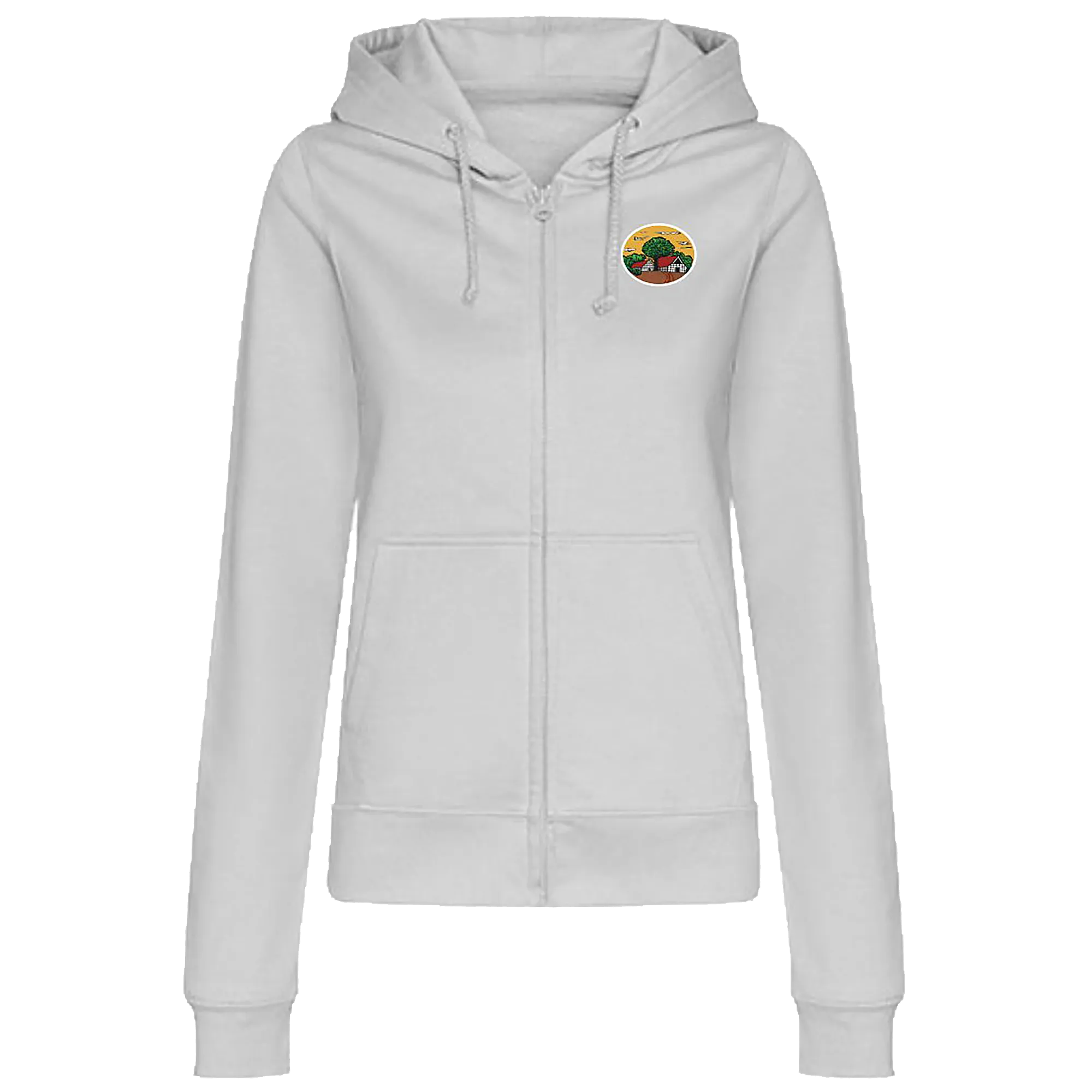 BIGTIME Schützen Börnste | Zip-Jacke Damen grau Rücken 