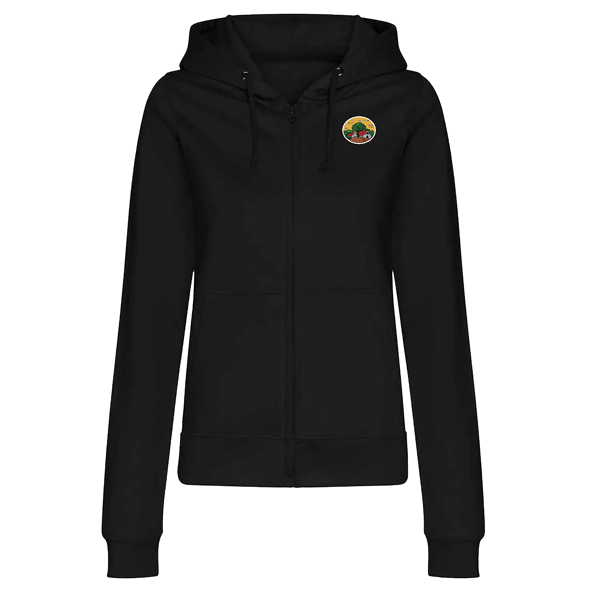 BIGTIME Schützen Börnste | Zip-Jacke Damen schwarz Rücken #farbe_schwarz