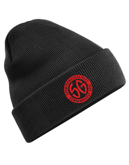 BIGTIME SG Sendenhorst Beanie, bestickt schwarz Front 