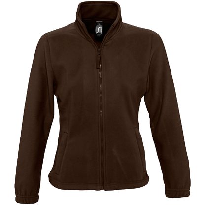 SOL´S Fleecejacke North Damen Dark Chocolate Front 